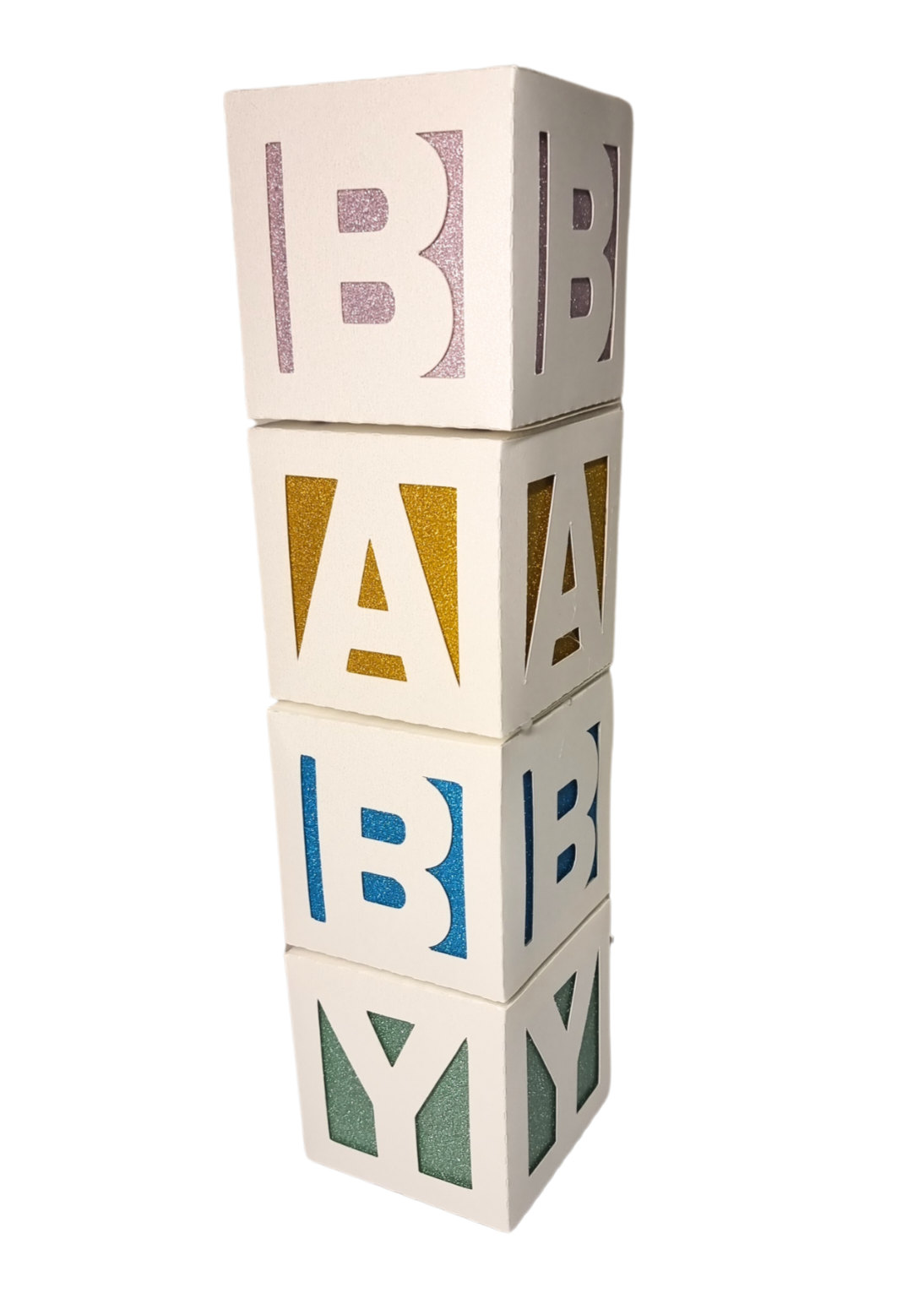 3D Letter Blocks (Baby Shower)