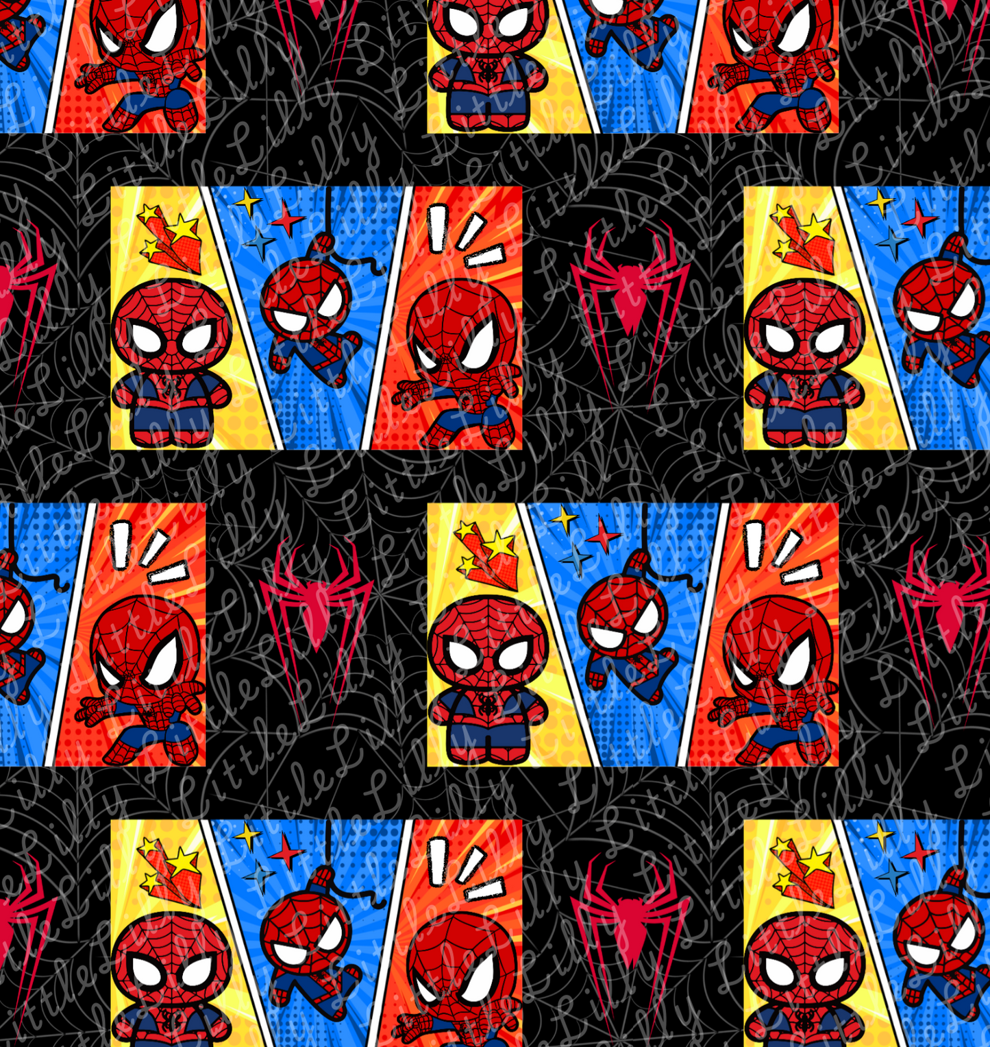 Little Lilly Seamless Designs: Superhero Collection