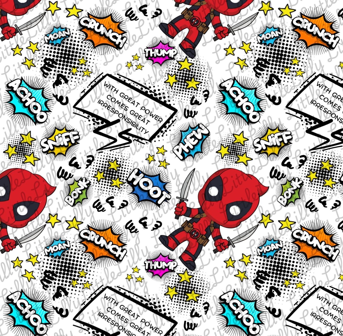 Little Lilly Seamless Designs: Superhero Collection