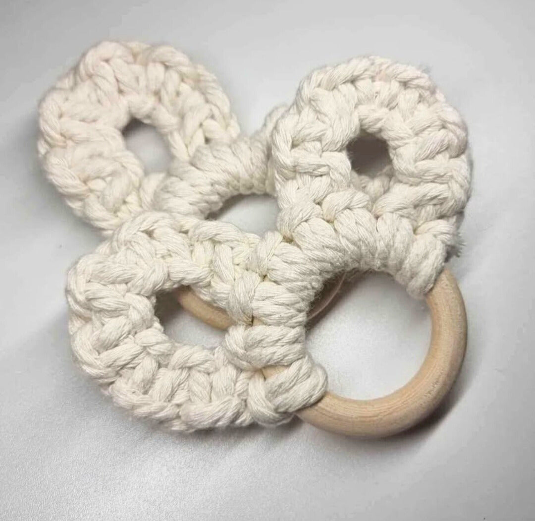 Macrame Bunny Ears Teether