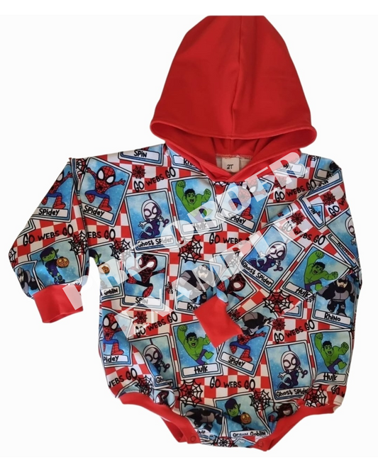 PRE ORDER Hooded Sweater Rompers