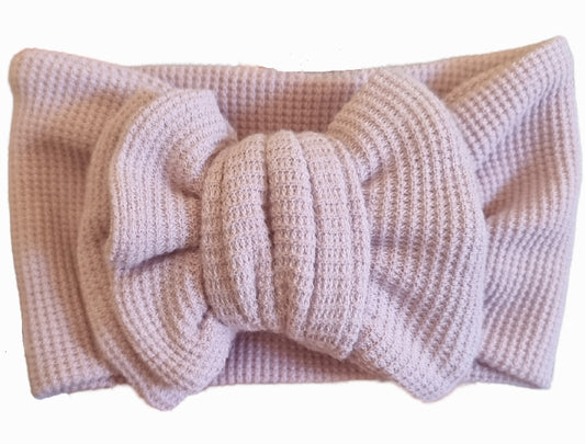 Oversized "Chunky Knot" Bow (Dusty Pink: Set of 2)